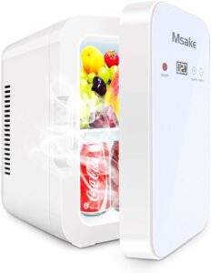 Mini Fridge, 10 Liter/8 Can Compact Refrigerator Cooler and Warmer Thermoelectric