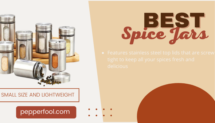 Cook N Home Windowed Spice Bottle Jar Set