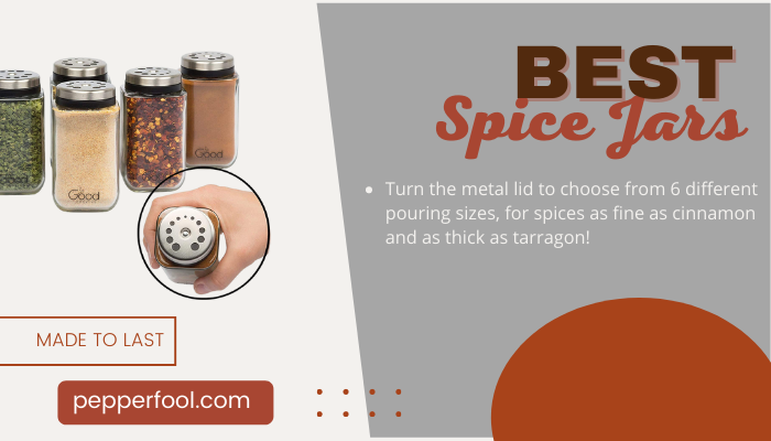 Good Cooking Adjustable Glass Spice Jars