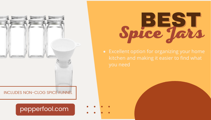 SpiceLuxe Premium Square Spice Jar Set  