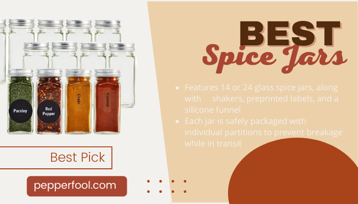 Talented Kitchen Glass Spice Jars